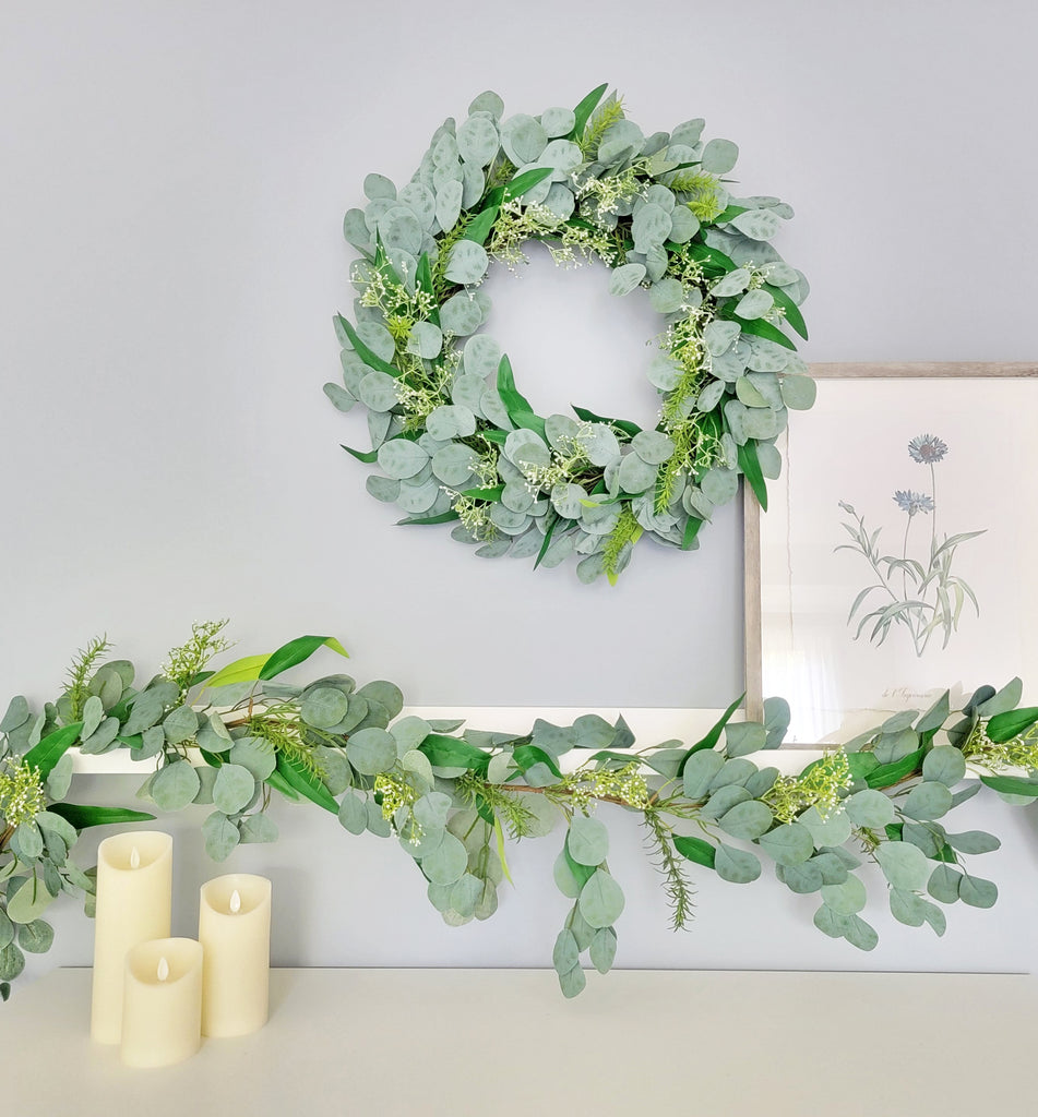 Products Artificial Eucalyptus Wreath