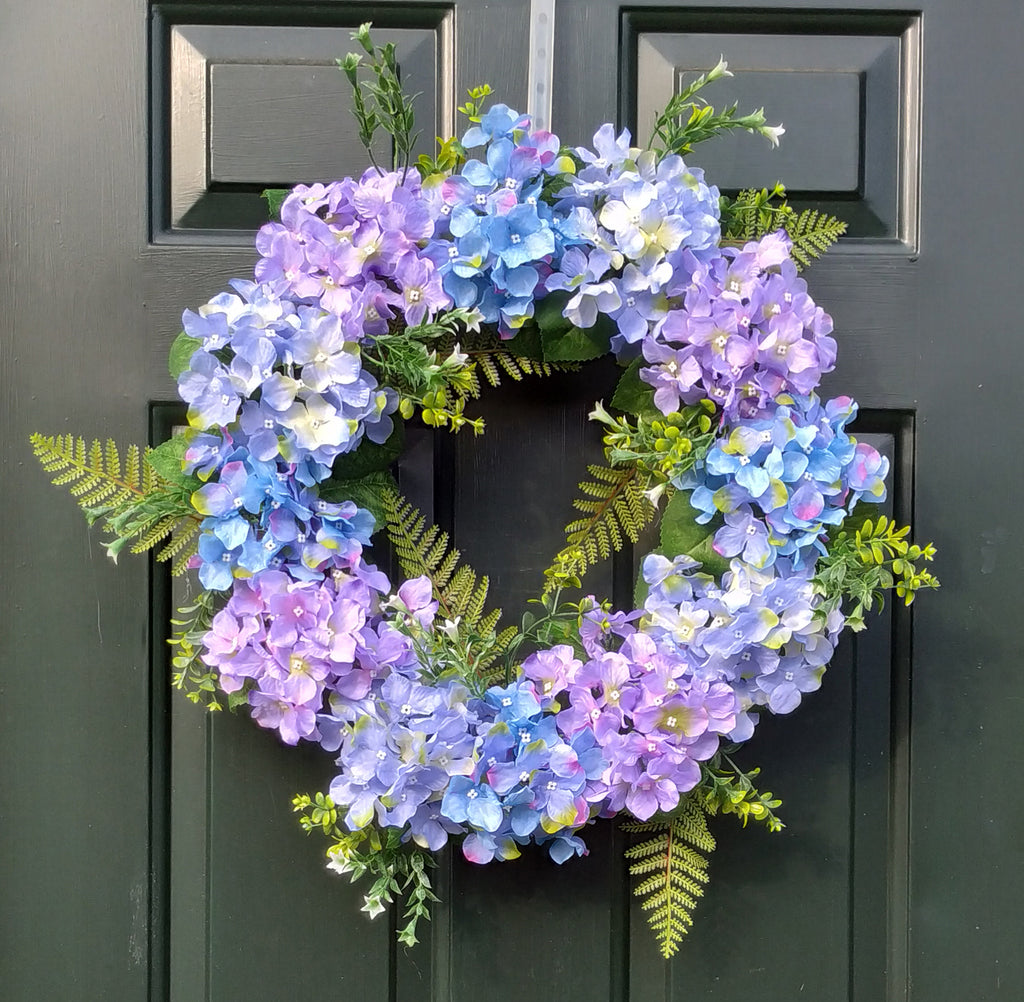 Hydrangea Wreath Purple