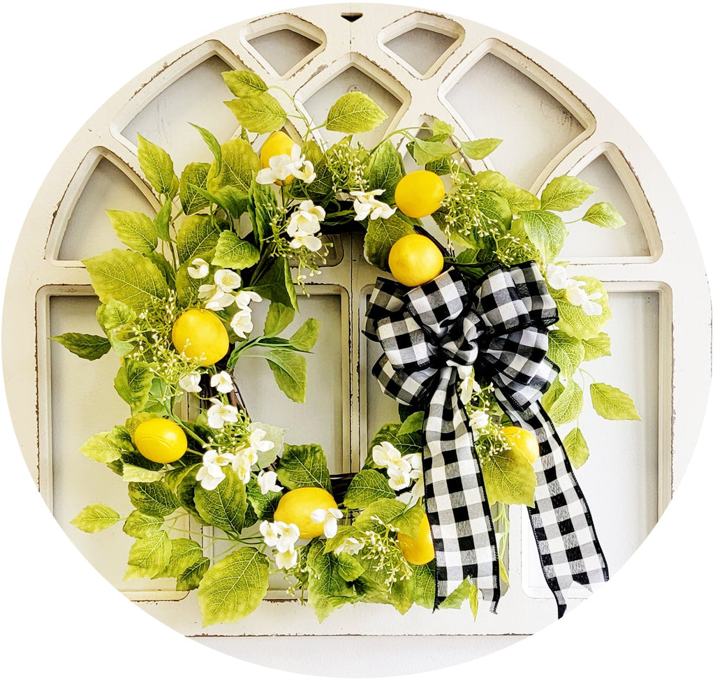 Lemon Wreath with Bow