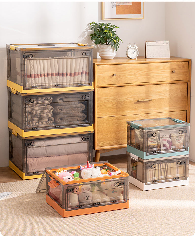 Collapsible Stackable Storage Bins