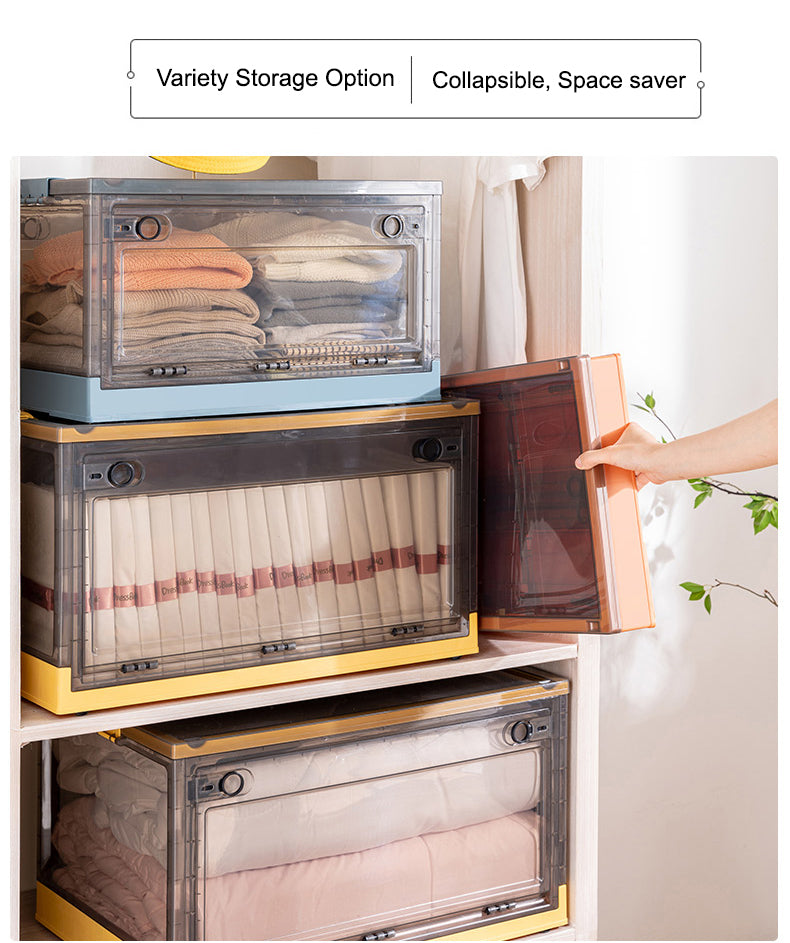 Collapsible Stackable Storage Bins