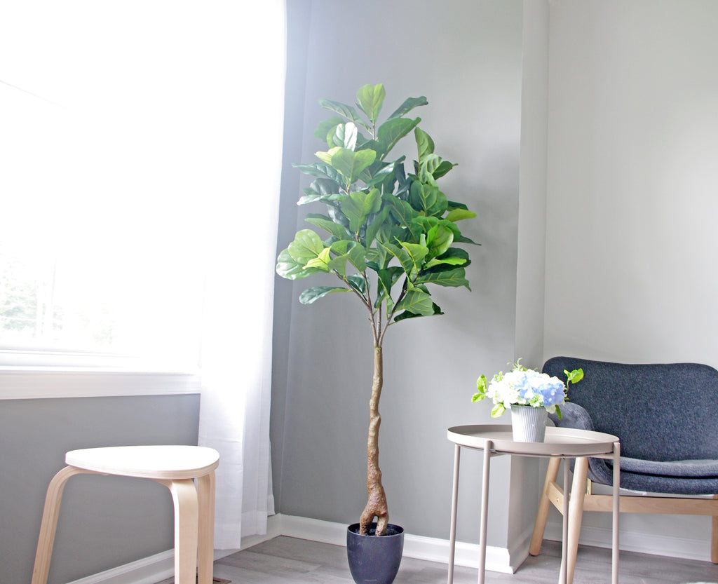 Artificial Fiddle Leaf Fig Tree Real Touch