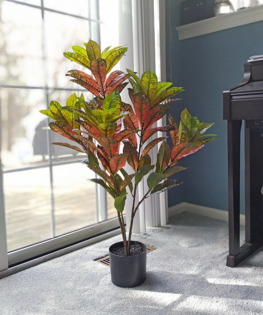 Artificial Croton Tree (Real Touch)