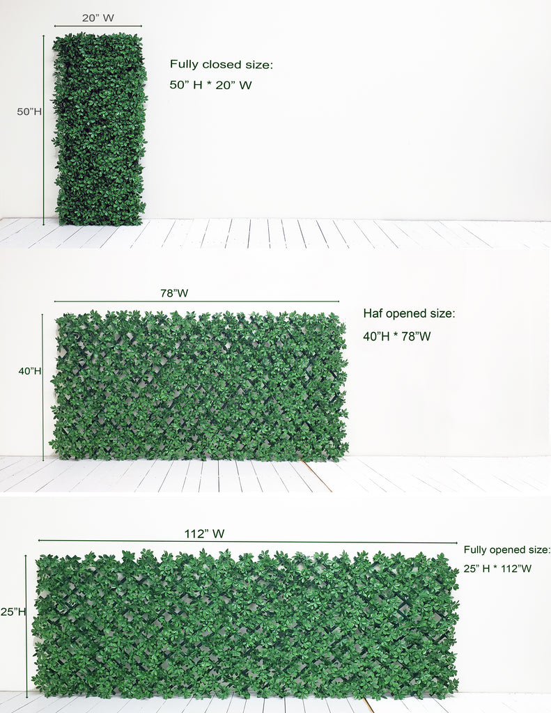 Artificial Leaf Expandable Privacy Screen